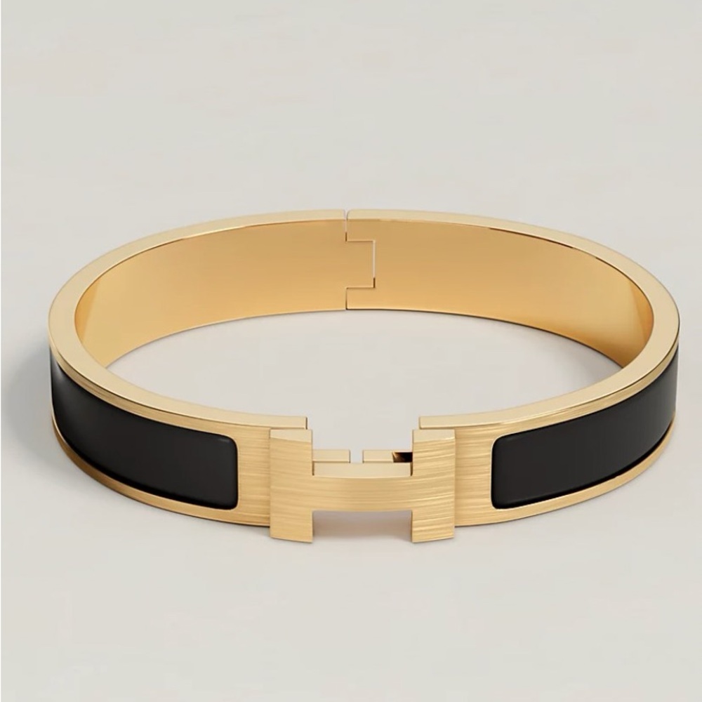 Clic HH bracelet- Noir Mat